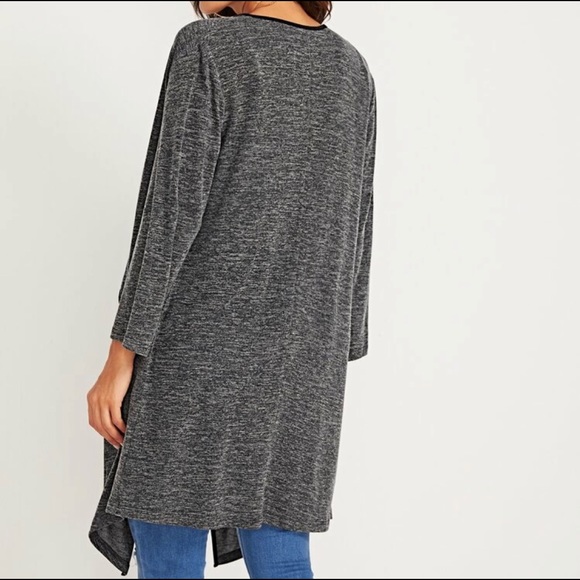 Draped collar space dye cardigan - Picture 2 of 2